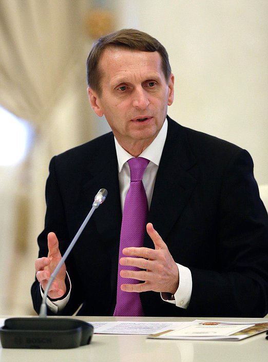    Председатель Государственной Думы Сергей Нарышкин провёл совместное заседание Совета по Культуре и попечительского совета Музея Фаберже.