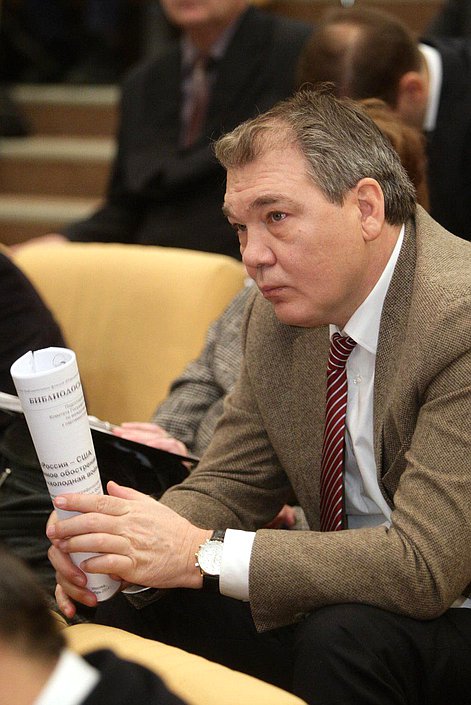 Парламентские слушания Комитета Государственной Думы по международным делам на тему "Россия-США: временное обострение или новая "холодная война"?".