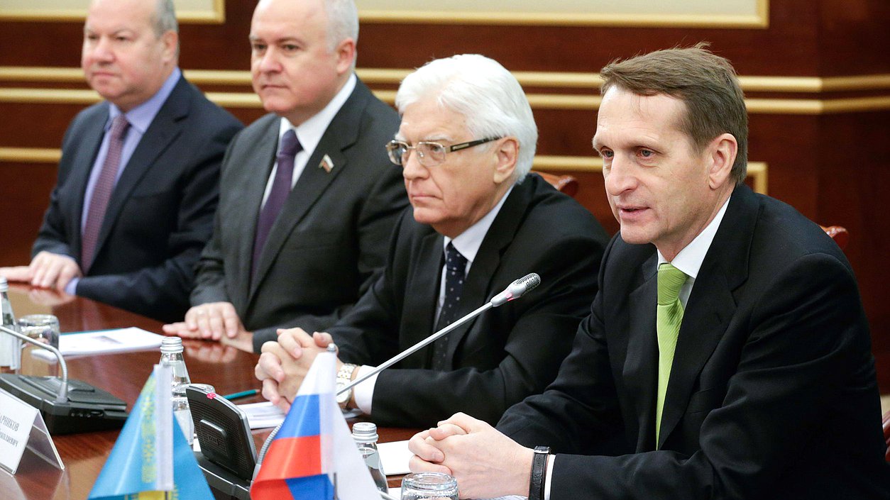 Встреча с Председателем Мажилиса Парламента Республики Казахстан Джакуповым Кабибуллой.