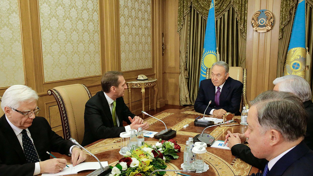 Встреча с Президентом Республики Казахстан Нурсултаном Назарбаевым.