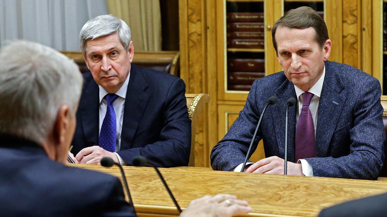 Встреча Председателя Государственной Думы Федерального Собрания Российской Федерации Сергея Нарышкина с Генеральным секретарём Совета Европы Тубьёрном Ягландом.