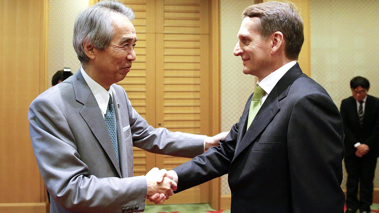   Рабочий визит Председателя Государственной Думы в Японию. Сергей Нарышкин и Буммэй Ибуки.