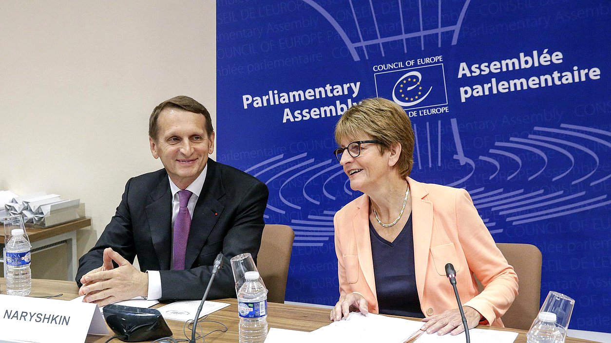   Рабочий визит Председателя Государственной Думы Сергея Нарышкина во Французскую Республику. Встреча с Председателем ПАСЕ Анн Брассёр.