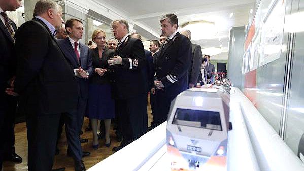 Сергей Нарышкин посетил выставку «День железных дорог России в Государственной Думе»