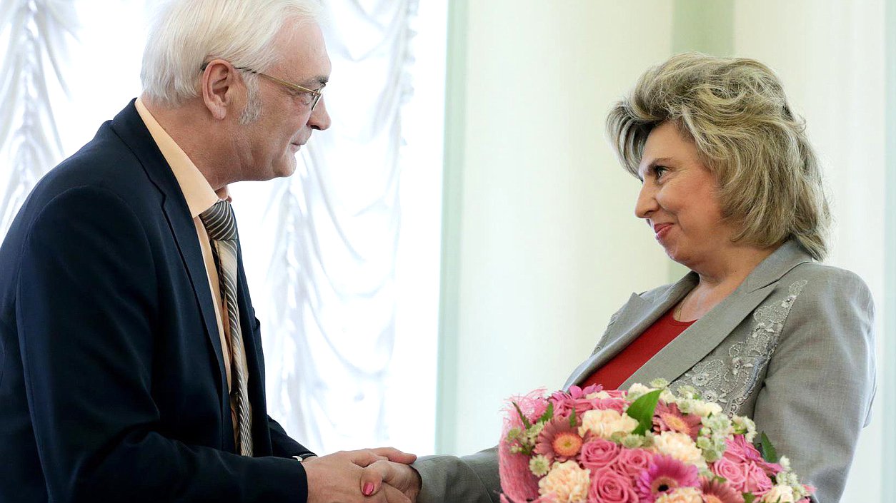 Председатель Государственной Думы  С.Е. Нарышкин представил Т.Н. Москалькову в новой должности – Уполномоченного по правам  человека в РФ.