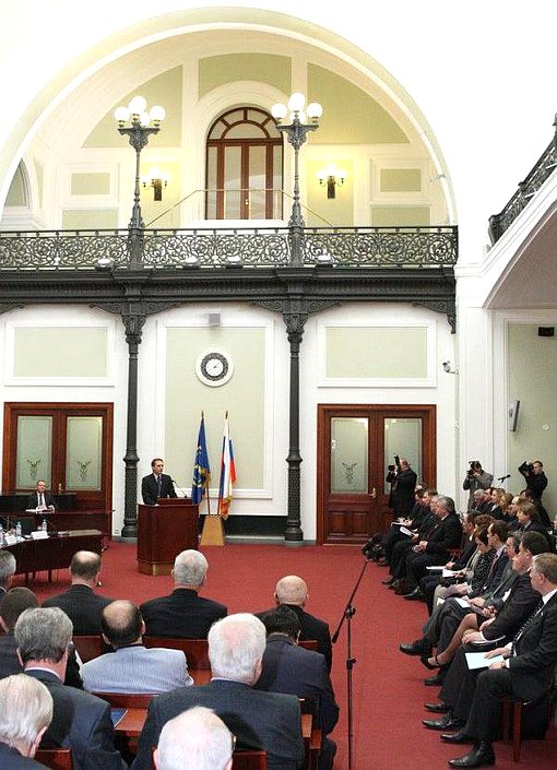 Выступление Председателя Государственной Думы С.Е.Нарышкина на встрече с руководством Торгово-промышленной палаты Российской Федерации 15 марта 2012 года