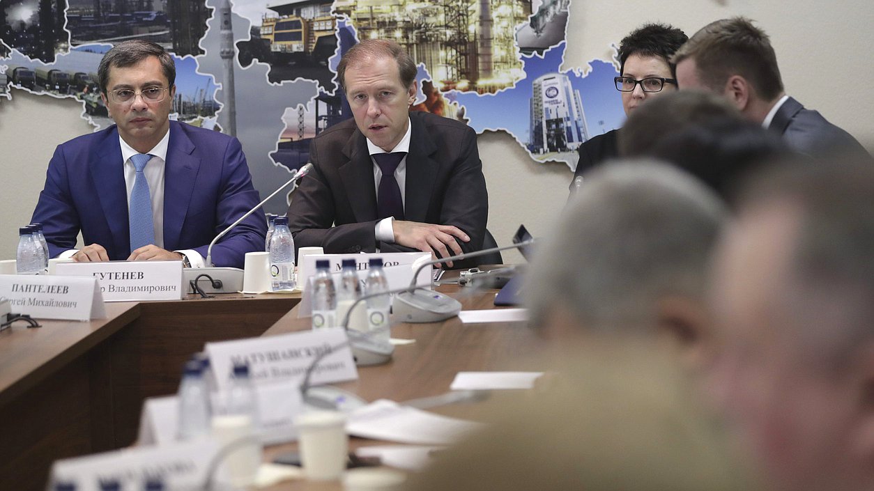 Заседание Комитета по промышленности и торговле с участием профильного министра Дениса Мантурова
