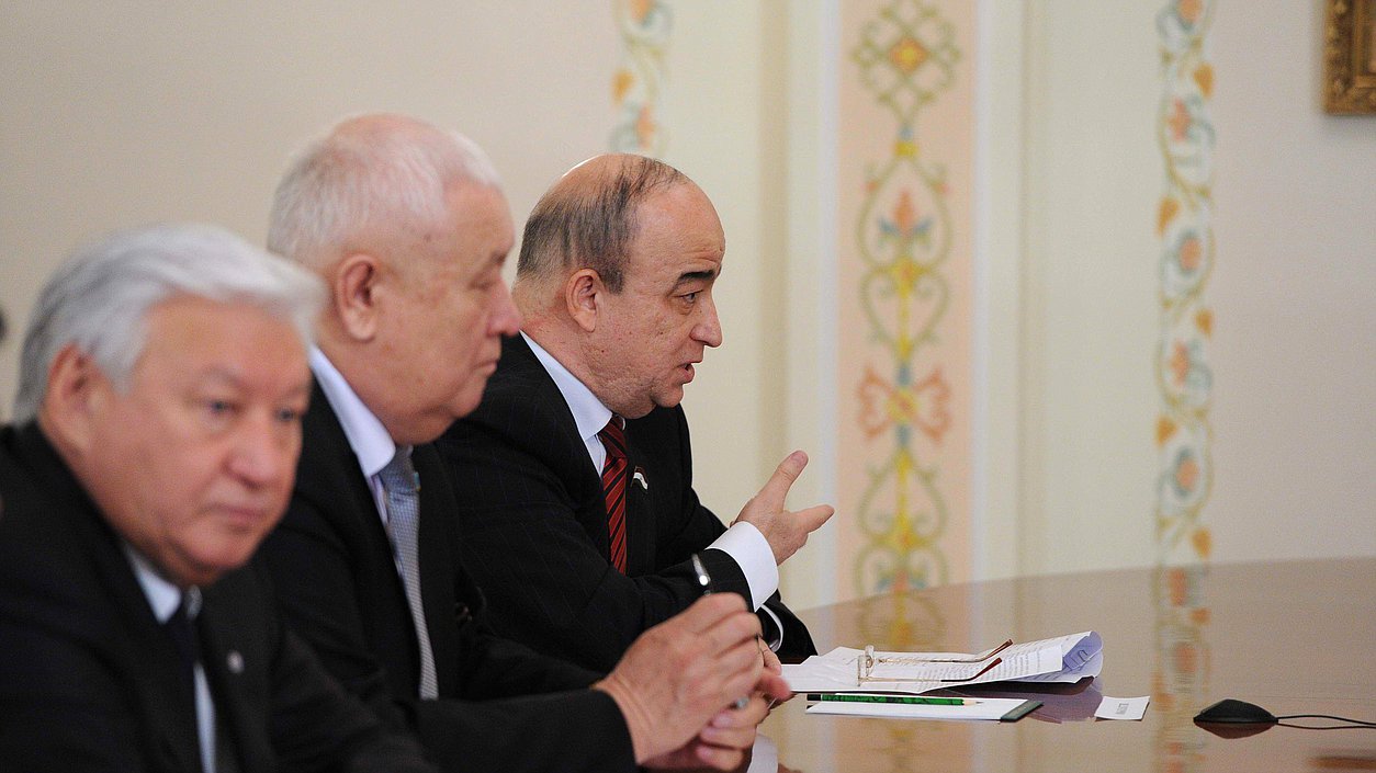 Встреча Президента России Владимира Путина с членами Совета Парламентской Ассамблеи Организации Договора о коллективной безопасности 