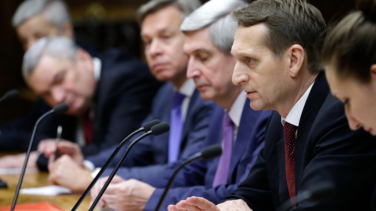 Встреча Председателя Государственной Думы Федерального Собрания Российской Федерации С.Е. Нарышкина с Президентом Республики Кипр Н. Анастасиадисом.