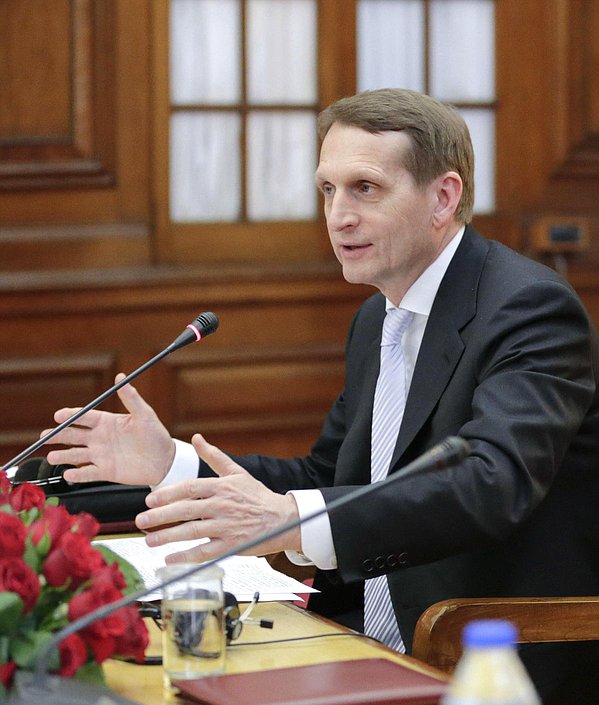 Официальный визит Председателя Государственной Думы Федерального Собрания Российской Федерации С.Е. Нарышкина в Республику Индию. Встреча с Вице-президентом, Председателем Совета штатов парламента индии Мохаммадом Хамидом Ансари.