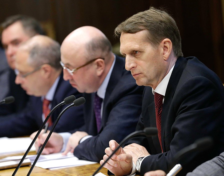 Заседание рабочей группы при Председателе Государственной Думы Федерального Собрания Российской Федерации по правовому анализу законодательных процедур и принимаемых на Украине правовых актов.