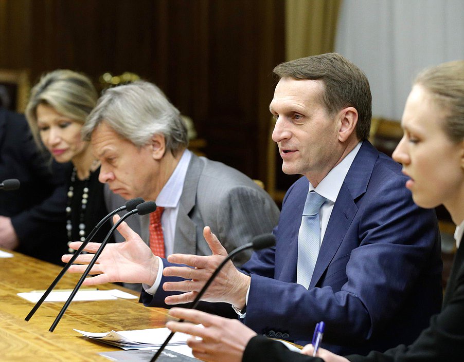 Встреча Сергея Нарышкина с Председателем Комитета министров Совета Европы, заместителем Премьер-министра, Министром иностранных и европейских дел Бельгии Дидье Рейндерсоном.