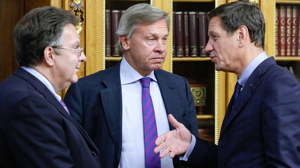 Встреча Председателя Государственной Думы Федерального Собрания Российской Федерации С.Е.Нарышкина с Вице-президентом Федеративной Республики Бразилии М.Тимером.