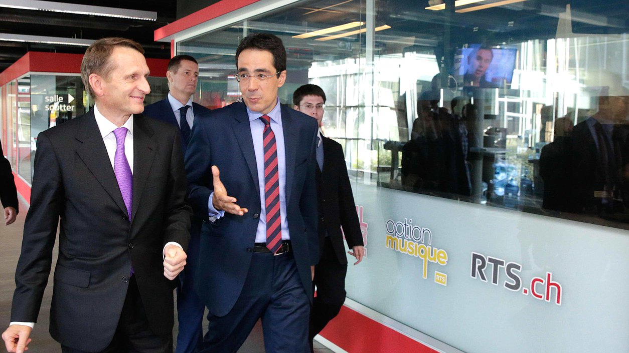   Интервью Сергея Нарышкина телекомпании "Радио и телевидение Швейцарии"