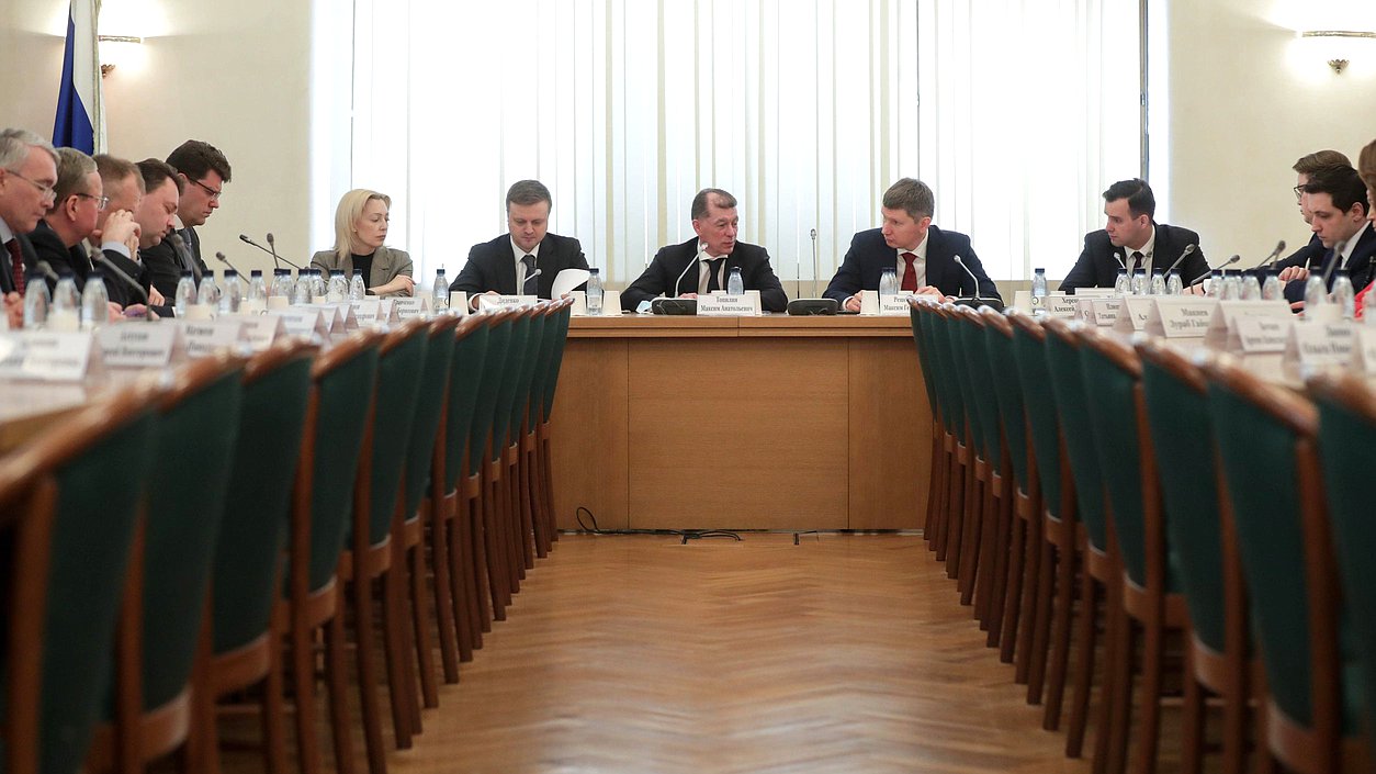 Заседание Комитета по экономической политике с участием Министра экономического развития РФ Максима Решетникова