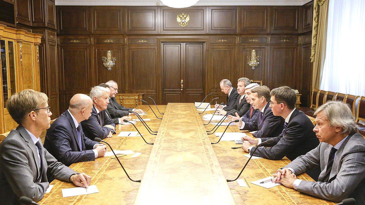   Встреча Сергея Нарышкина с Генеральным секретарём Совета Европы Турбьорном Ягландом.