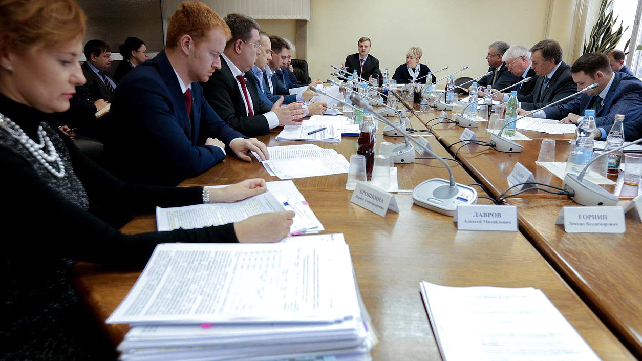 Заседание Комитета по федеративному устройству и вопросам местного самоуправления.