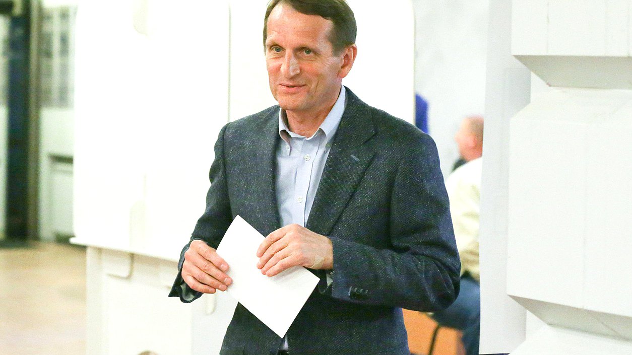   Сергей Нарышкин на выборах в Московскую городскую Думу.