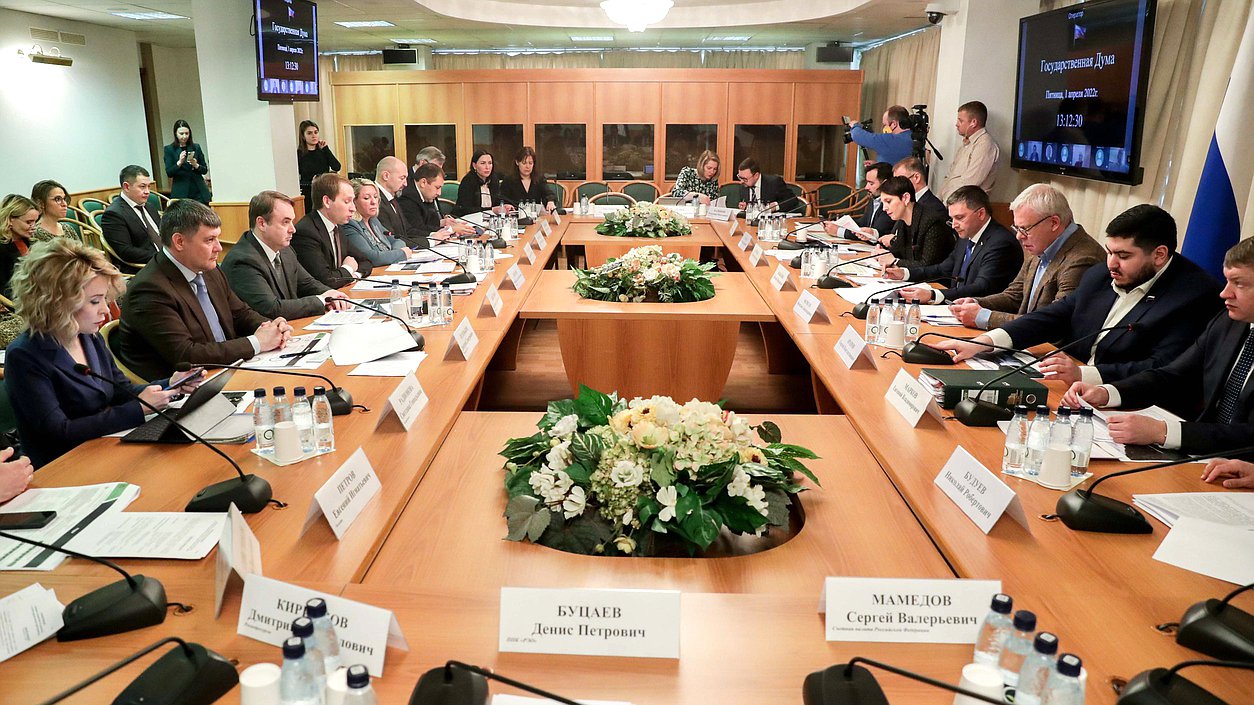 Заседание Комитета по экологии, природным ресурсам и охране окружающей среды с участием Министра природных ресурсов и экологии РФ Александра Козлова