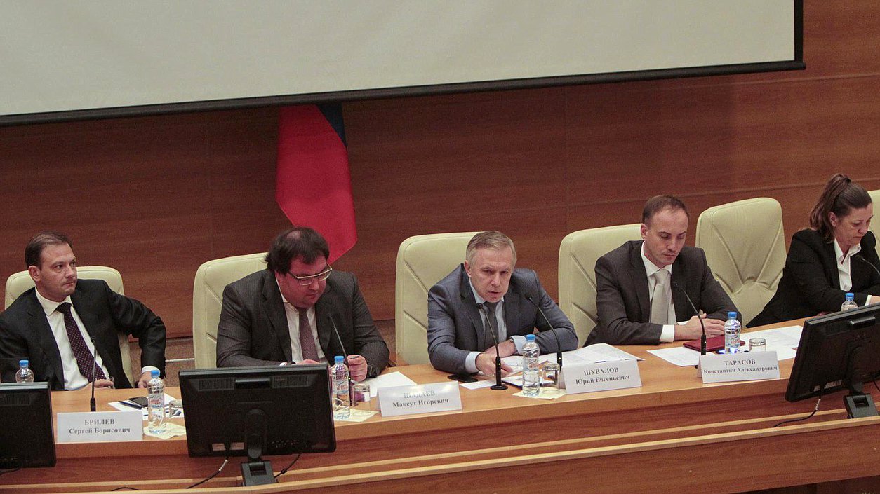 Семинар с участием руководителей пресс-служб законодательных(представительных) и исполнительных органов государственной власти субъектов Российской Федерации, посвящённого 20-летию Федерального Собрания Российской Федерации. Малый зал.Сергей Брилёв, Максут Шадаев, Юрий Шувалов, Константин Тарасов