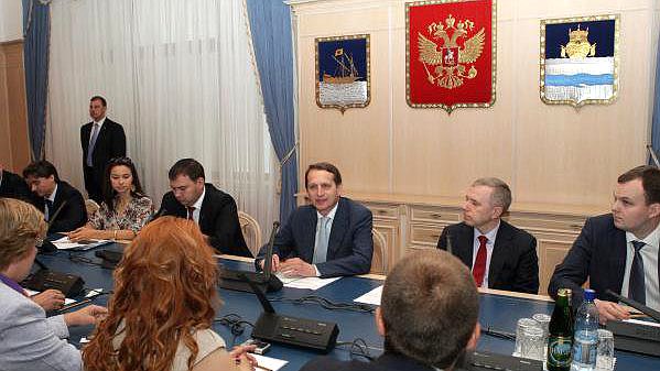 27 июня Председатель Государственной Думы Сергей Нарышкин встретился с представителями Молодежной общественной палаты