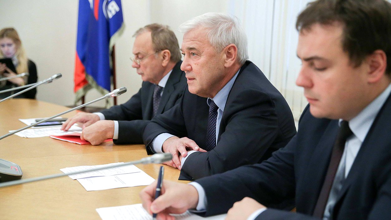 Председатель Комитета по финансовому рынку Анатолий Аксаков и заместитель председателя Комитета по финансовому рынку Мартин Шаккум