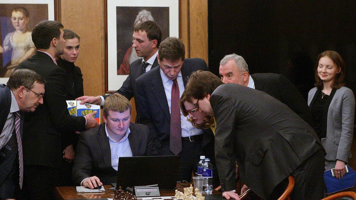 Товарищеский матч по шахматам между сборными командами Государственной Думы и ОАО "Газпромнефть-МНПЗ".