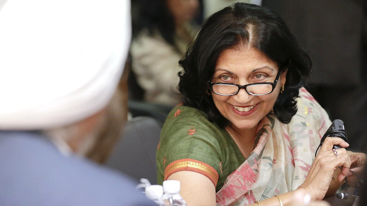 Официальный визит Председателя Государственной Думы Федерального Собрания Российской Федерации С.Е. Нарышкина в Республику Индию. Круглый стол по историко-культурным аспектам отношений между Россией и Индией. Гопинат Равиндран, ответственный секретарь индийского совета по историческим исследованиям.