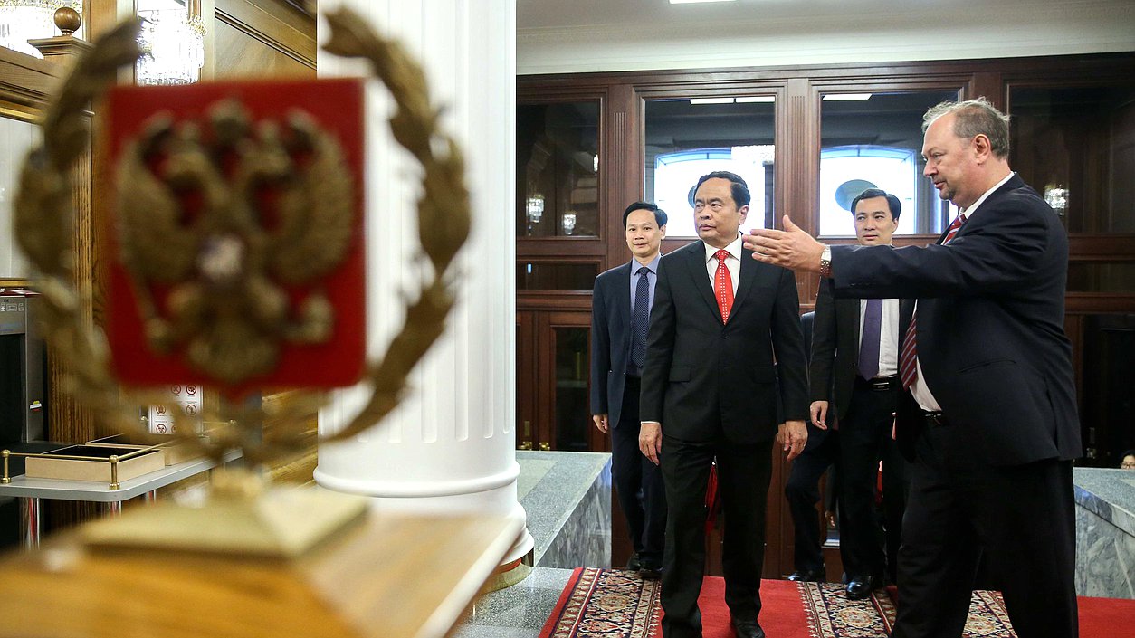 Meeting of the First Deputy Chairman of the State Duma Ivan Melnikov with Secretary of the Central Committee of the Communist Party of Vietnam, Chairman of the Central Committee of the Fatherland Front of Vietnam Trần Thanh Mẫn