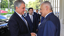 Chairman of the State Duma Viacheslav Volodin and Chairman the Grand National Assembly of Turkey Binali Yıldırım