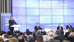 Заседание фракции «Единая Россия» с участием Председателя Правительства РФ