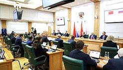 俄罗斯联邦会议与中华人民共和国全国人民代表大会合作委员会第十一次会议。图片来源：俄罗斯联邦委员会新闻局