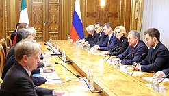 Meeting of Chairman of the State Duma Viacheslav Volodin and President of the Chamber of Deputies of the Italian Parliament Roberto Fico