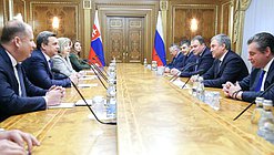 Meeting of Chairman of the State Duma Viacheslav Volodin and Speaker of the National Council of the Slovak Republic Andrej Danko