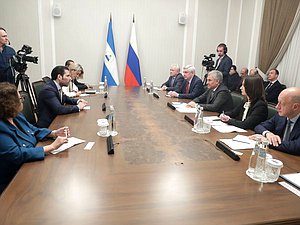 Meeting of Chairman of the State Duma Vyacheslav Volodin and Special Representative of the President of Nicaragua for Russian Affairs Laureano Ortega Murillo