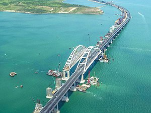 The Crimean Bridge. The photo was taken from most.life
