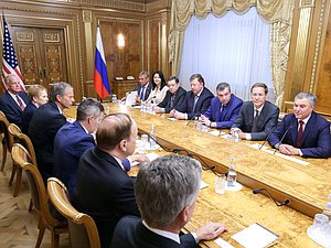 Встреча Председателя Государственной Думы Вячеслава Володина с делегацией Конгресса США, возглавляемой Председателем Комитета Конгресса США по ассигнованиям Ричардом Шелби