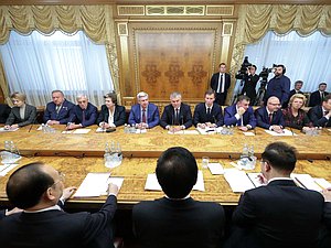 Встреча Председателя Государственной Думы Вячеслава Володина с Председателем Постоянного комитета Всекитайского собрания народных представителей КНР Ли Чжаньшу