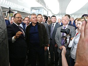 Председатель ГД Вячеслав Володин осмотрел ход подготовки к вводу в эксплуатацию аэропорта «Гагарин»