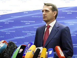 Сергей Нарышкин: эскалацию кризиса на Украине можно остановить 