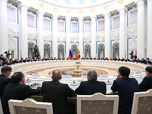 Встреча Президента РФ с руководством Государственной Думы и Совета Федерации