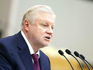 Head of the Just Russia faction Sergei Mironov