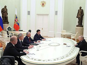 Встреча Президента РФ Владимира Путина с председателями парламентов государств – членов ОДКБ