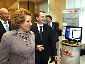 Сергей Нарышкин ознакомился с экспозицией выставки «Электронный парламент»