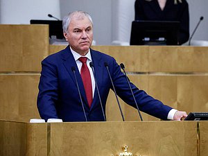 Председатель Государственной Думы Вячеслав Володин