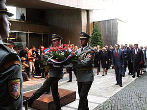 Председатель Госдумы Сергей Нарышкин принял участие в торжествах посвященных 69-й годовщине Словацкого национального восстания