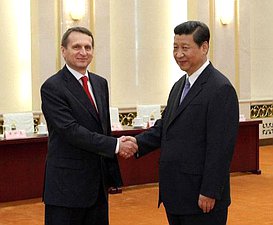 К официальному визиту Председателя Государственной Думы Федерального Собрания Российской Федерации С.Нарышкина в Китайскую Народную Республику