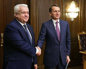 «Только диалог может привести нас к правильному взаимопониманию» - С.Нарышкин на встрече с депутатами Верховной Рады Украины