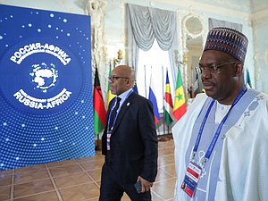 Пленарное заседание Второй международной парламентской конференции «Россия — Африка»