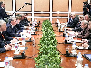 Встреча Председателя Государственной Думы Вячеслава Володина с Председателем Собрания Исламского Совета Исламской Республики Иран Али Лариджани